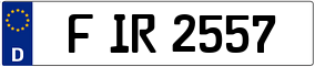 Trailer License Plate